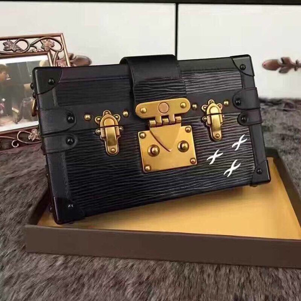 2018 Hot Selling Luxury Handbags Evening Bags Leather Fashion Box Wholesale-designer Clutch Brick Famous Messenger Shoulder Bag Petite Malle