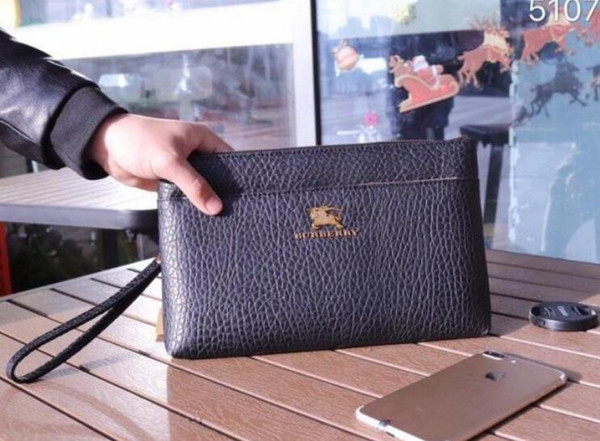 Designer Men Clutch bags Designer Luxury Handbags Leather Soft and Sturdy Mens Small Business Clutch Bag 28cm #5107