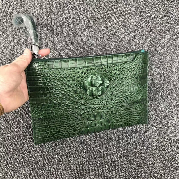 Siamese crocodile skin handbag for men 13