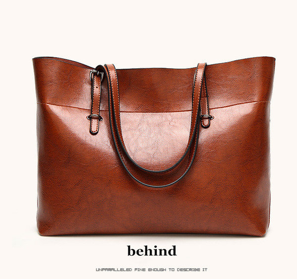 Cross-border 2018 new trend female bag European and American tote bag single-shoulder slant lady's handbag, handbag, luggage and leather goo