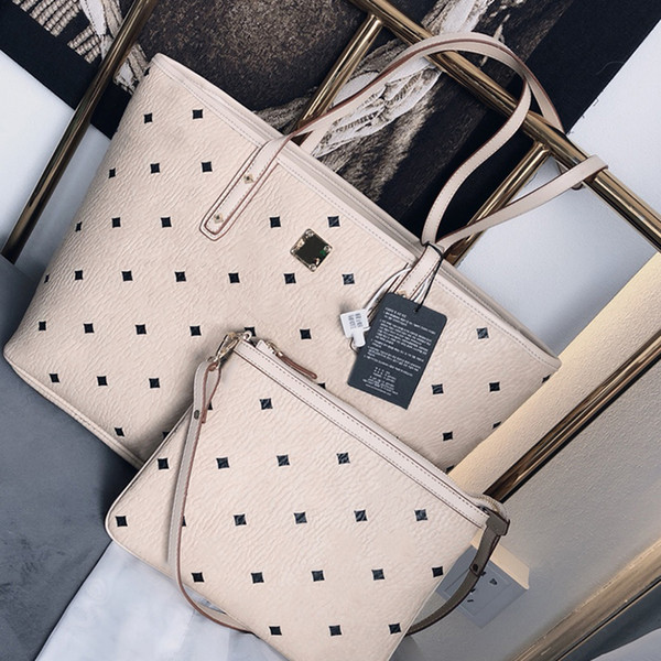 Pink sugao designer luxury handbags purses 2pcs/set high quality women bags tote bag shoulder 2022new styles with the letter print 4 color