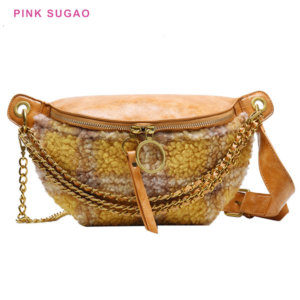 Pink sugao shoulde bag crossbody bag women purses designer small chain bags new fashion lattice shoulder bags hot sales free shipping