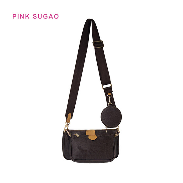 Pink sugao designer shoulder bags women purse 3pcs/set luxury crossbody bag new fashion brand lady bags high quality hot sales bags