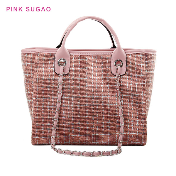 Pink sugao new styles shoulder bag women chain bags designer crossbody bag large purse fashion tote bags lady handbag