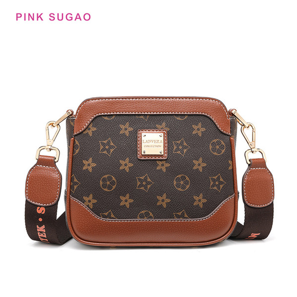 Pink sugao women shoulder bag luxury handbag old flower printed purse designer purses 2022new fashion bag pu leather hot sales BHP