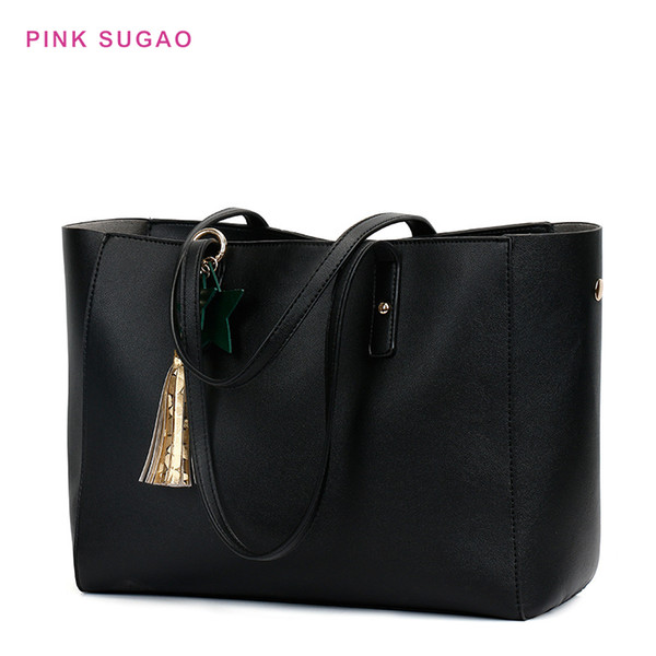 Pink sugao women tote bag designer handbag pu leather shoulder bags BRW new fashion purse large capacity lady shopping bags wholesales