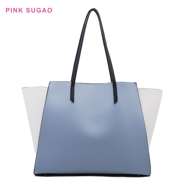 Pink Sugao new styles shoulder bags 3pcs/set designer tote bag fashion handbag large capacity handbags tote bag wholesales pu leather