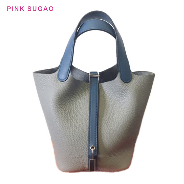 Pink sugao designer handbags women bucket bag luxury tote bag purse Hbrand shoulder handbag 2022new fashion basket bags lady shopping bag