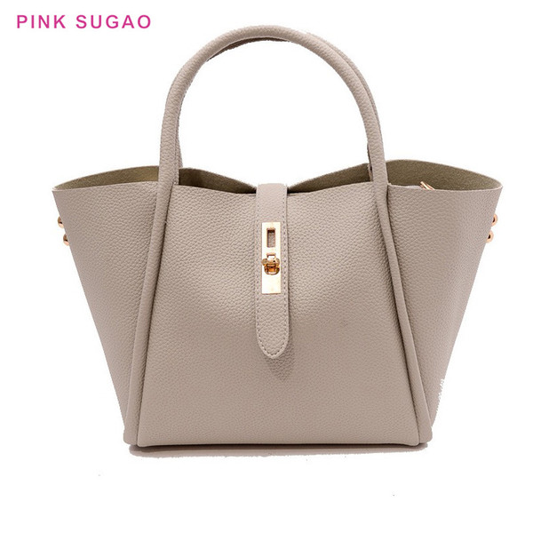 Pink sugao designer handbags women shoulder bag tote bags 2pcs/set purses lady shopping bags pu leather new fashion BHP