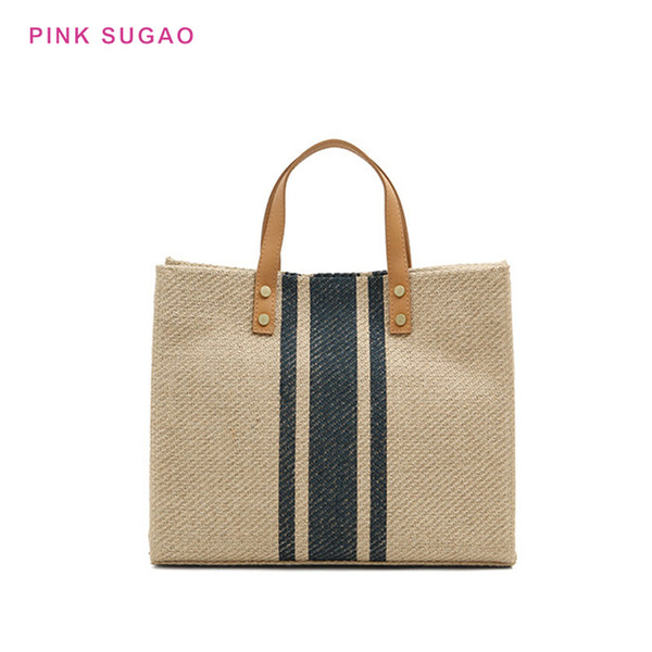 Pink Sugao women handbag luxury tote bag designer shoulder handbags new fashion canvas purse large capacity shoulder bag briefcase bags