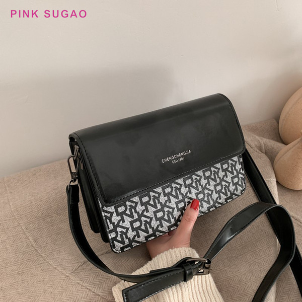 Pink sugao designer shoulder bags women crossbody bag new fashion messenger bag pu leather letter printed purses wholesales bag