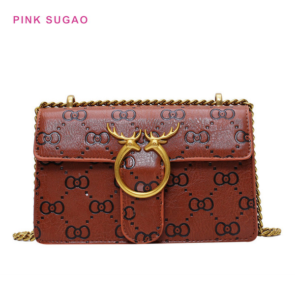 Pink sugao women chain bags 2022new fashion purse designer shoulder bags luxury crossbody bag BHP pu leather hot sales bag