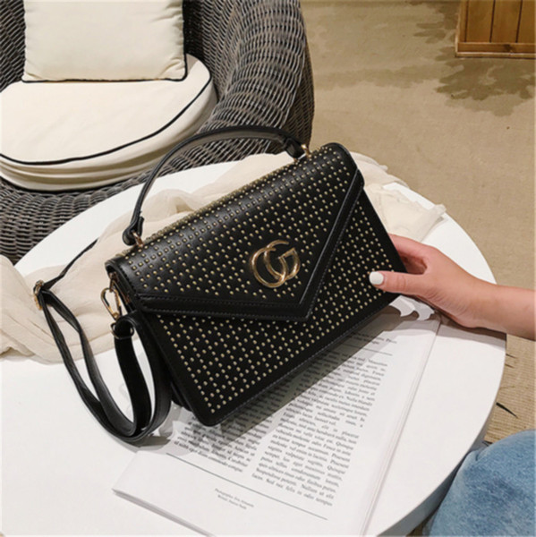 Female Bag 2019 New Fashion Rivet Small Square Bag Wholesale Ladies Bags