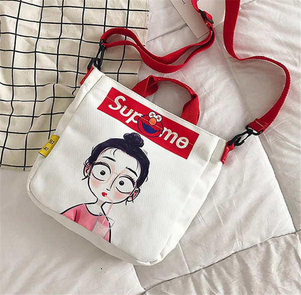 Canvas Handbags for Women Embroidery Planet 2020 Summer New Hasp Creative Cartoon Shoulder Bags Universe Messenger Bags