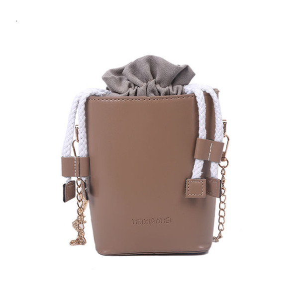 Women's Bag 2020 New Fashion Ins Small Box Bucket Bag Messenger Small Bag