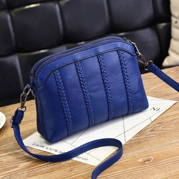 New south Korean style female bag summer small package simple shell handbag knitting shoulder bag girl