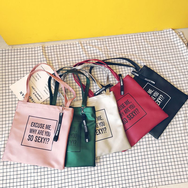 New style Bags and packets Fashion alphabet Single shoulder bag Popular logo pendant Female bag multicolor