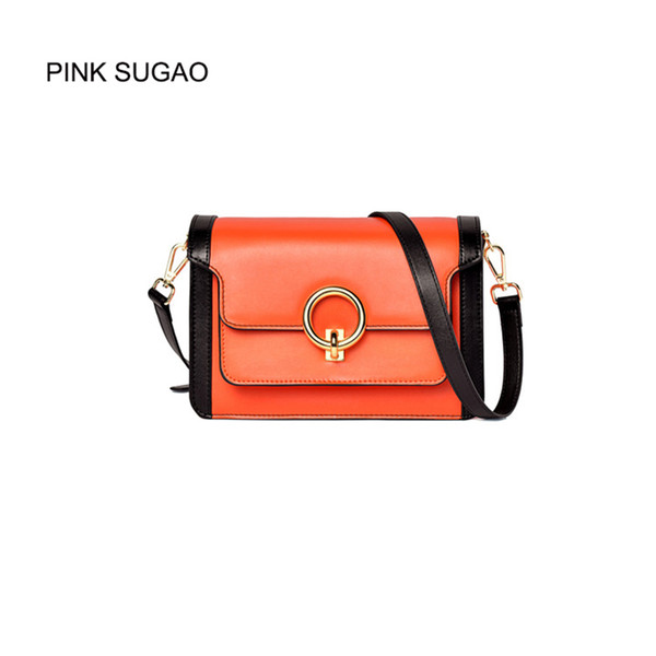 Pink sugao 2022new fashion women shoulder bags designer luxury crossbody bag genuine leather small messenger bags for lady casual plain bag