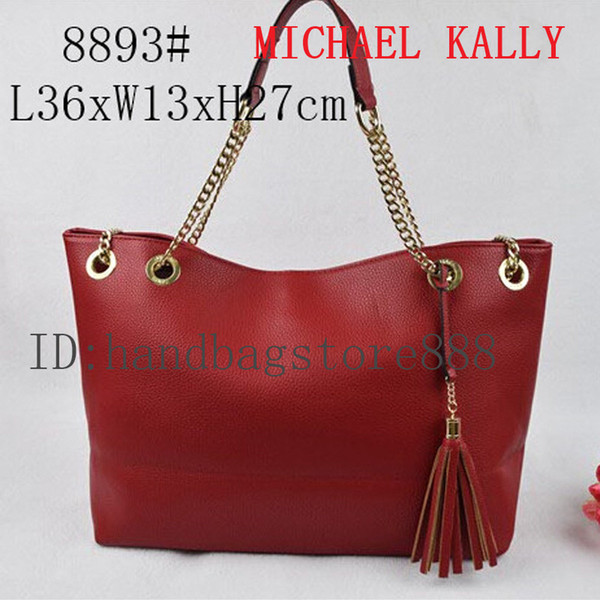 tassel women bags MICHAEL KALLY famous brand luxury lady PU leather handbags famous Designer saddle bags purse shoulder tote Bag 8893