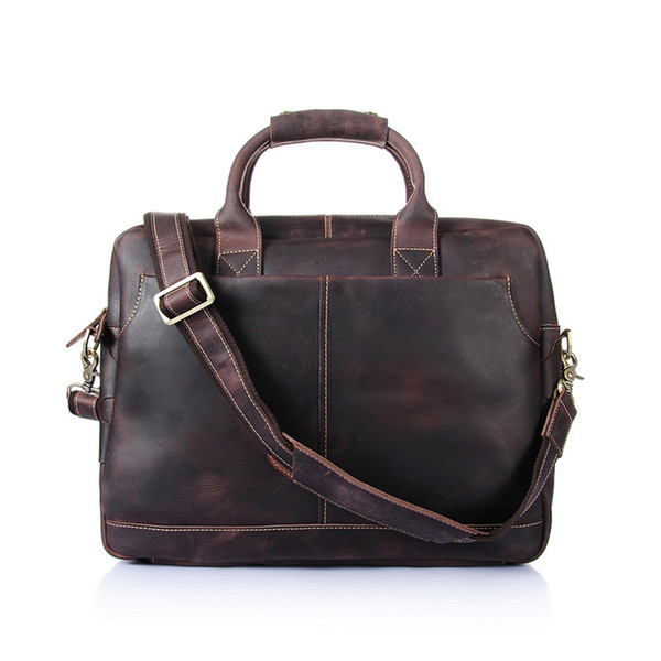 Men's briefcase Cowhide leather pocket Top quality purse Designer Handbags portable genuine leather travel Bag