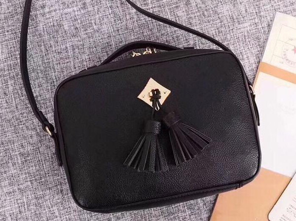 freeship Fashion Shoulder Bags Woman ysiykiy style 21*8*15 cm letter with tassel pu leather Designer bags