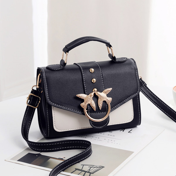 High-grade Small Bag Handbags New 2019 Messenger Tot Bag Fashion Wild Ins Western Texture Network Red Small Black Bag Shoulder