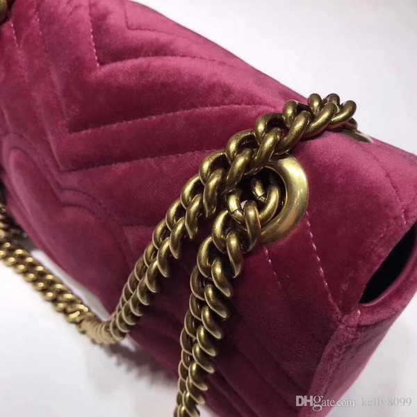 2019 Brand NEW ARRIVED Luxury Handbags Women Bags Designer Small Messenger Velour Bags Feminina Velvet Girl Bag