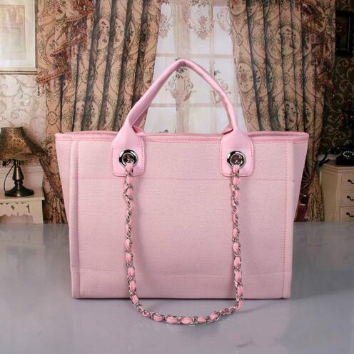 fashion Famous fashion brand name women handbags Canvas Shoulder bag chains of large capacity bags