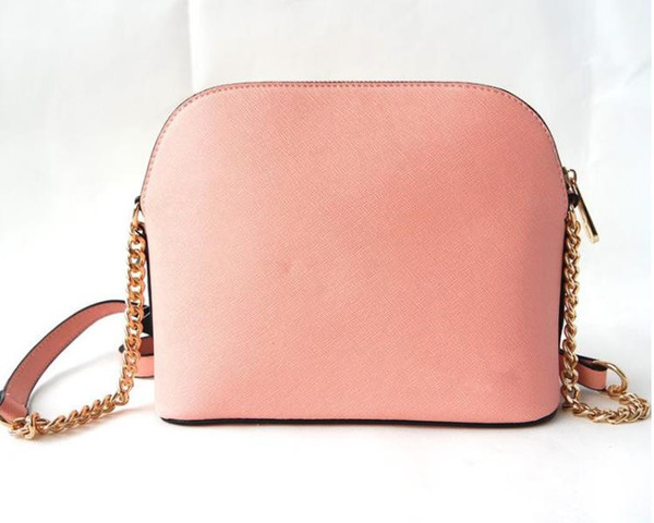 PU leather women bag shell chain with single shoulder slanted small shell bag