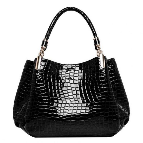 Alligator Women Shoulder Bag Pu Leather Handbag Crocodile Large Capactiy Lady Messenger Crossbody Purse Big Bags