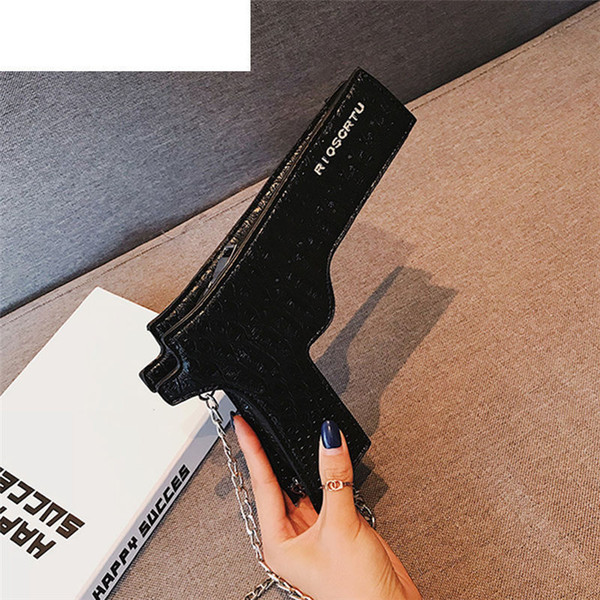 Handbags Pistol Shape Women Bag Designer High Quality Crossbody Bags Casual Shoulder Bag Clutch Handbags Party Purse Flap