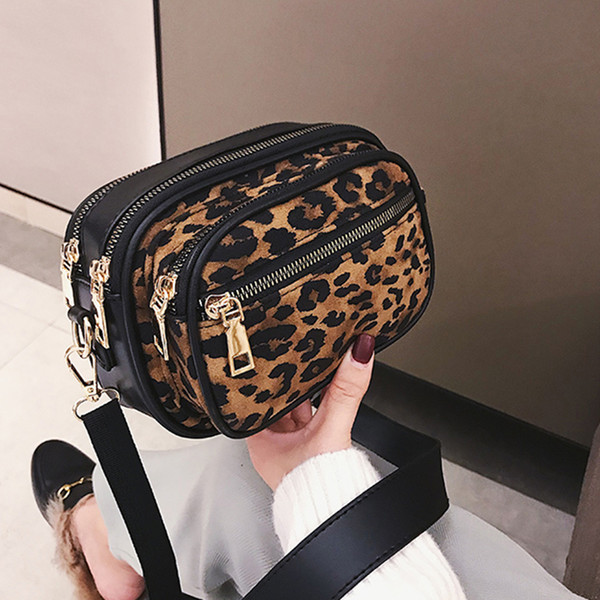 Women Famous Brand Fashion Mini Bag Crossbody Bag Small Handbags Leopard Women Leather & Scrub Messenger Bags Shoulder