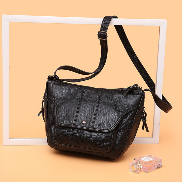 2019 Small Crossbody Bags Women's Flap Pu Leather Bag Handbag Sac A Main Femme Ladies Messenger Bag Long Strap Female Clutch