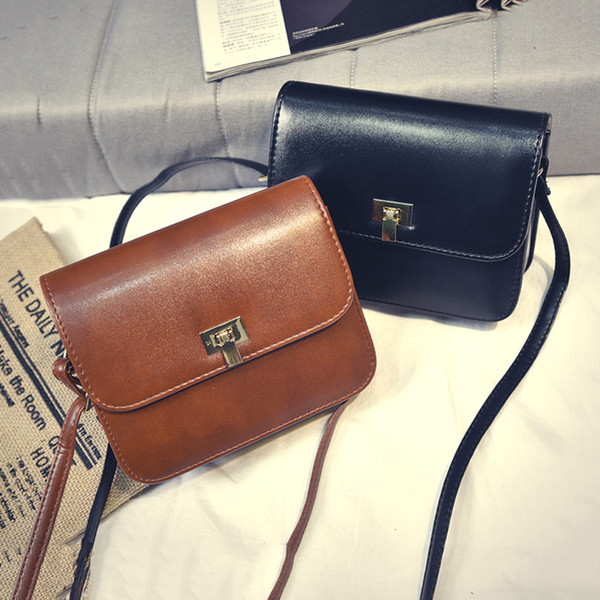 2019 Vintage Korean Fashion Small Bag Ladies Handbags Pu Leather Mini Hand Bag Shoulder Messenger Crossbody Bags