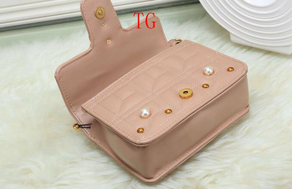 factory brand handbag lovely Rhinestone chain bag elegant woman bee pearl decorative leather shoulder bag women bag small fresh pearl spring