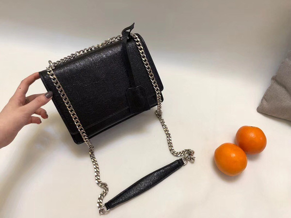 2018 TOP Quality Famous Brand Handbag Vintage Chain bag Cowhide Y Pattern Shoulder Purse size 24CM hot sales