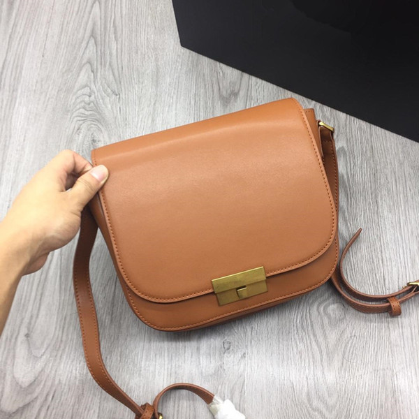 BAG-New women's Fashion shoulder bag designer women's clamshell bag High Quality cowhide one-shoulder bag