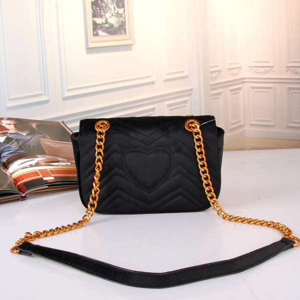 Marmont velvet shoulder bag Women Luxury brand designer bags 4 Style size 24*13*6 cm model 184199120