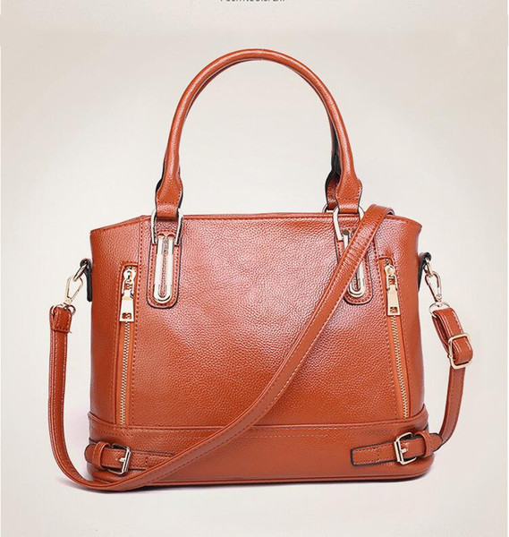 Bags for women 2019 New women's shoulder bag diagonal bag Ladies fashion lychee handbag Casual vintage messenger A110