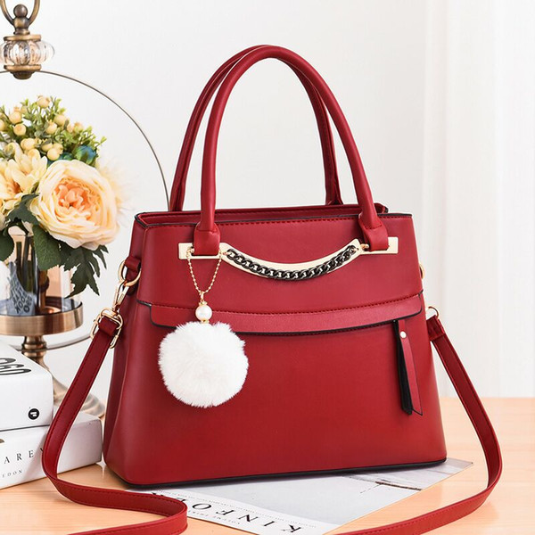 Female Causal Totes for Daily Shopping Handbag Retro PU Leather Women Shoulder Bag Retro PU Leather Women Shoulder Bag