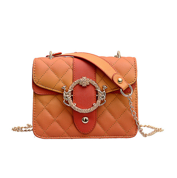 British Fashion Simple Small Square Bag Women's Designer Handbag 2020 High-quality PU Leather Chain Mobile Phone Shoulder bags