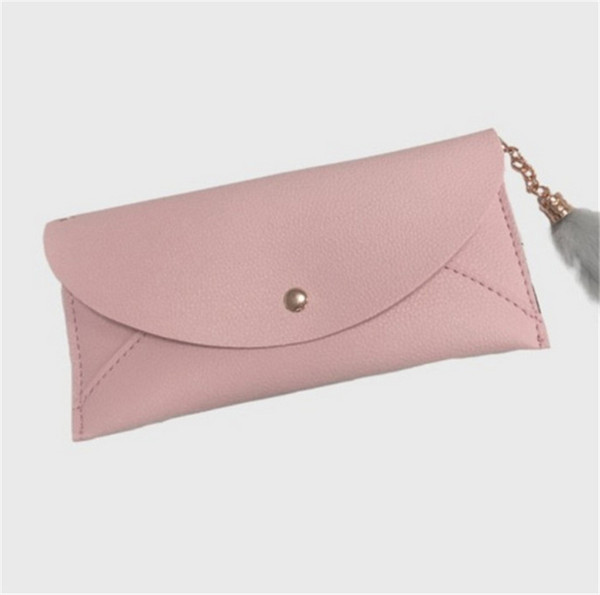 New Lady Purse Female Long Style Japanese And Korean Students Simple Personality Bag Multi-Functional Slim Wallet