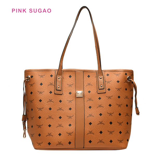 Pink sugao women tote bag designer shoulder bag luxury clutch bag casual purses new fashion handbag high quality large capacity handbag