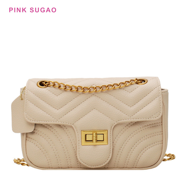 Pink sugao designer shoulder handbag women clutch bag luxury chain bags lady phone bags lady crossbody bags phone handbag BHP