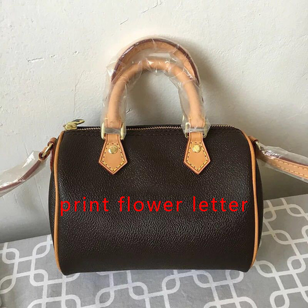 Pink sugao designer handbags tote bag crossbody genuine leather women purse speedyy print letter flower purse shoulder bag high quality