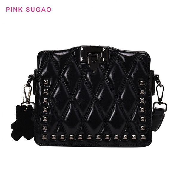 Pink sugao designer handbags tote bag crossbody pu leather high quality shoulder bag 2022new style luxury women BHP plaid purse