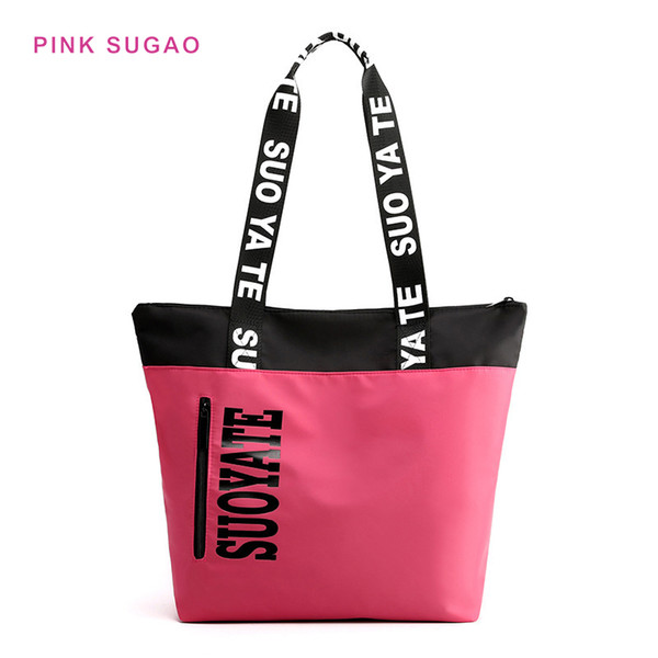 Pink sugao casual tote bag women handbag designer luxury shoulder bags new fashion clutch bag wild hot sales lady shopping bags 6colors