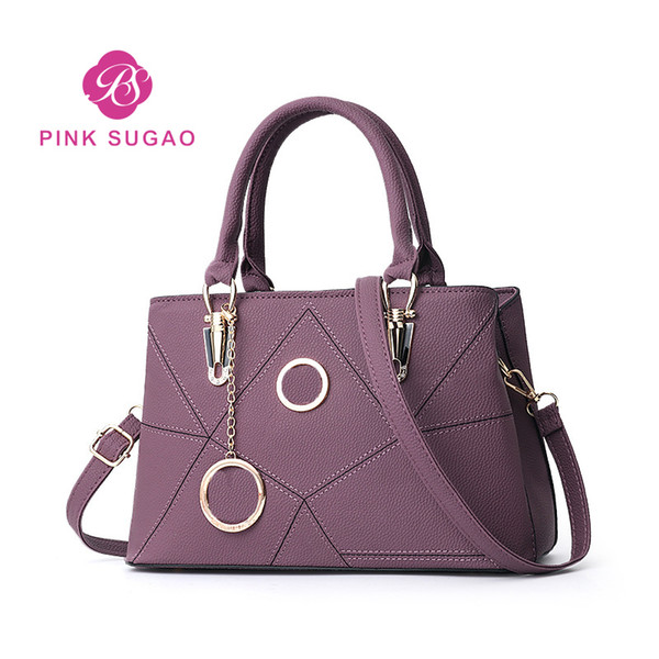 Pink sugao designer handbags tote bag crossbody pu leather women shoulder bag 2022new style women purse crossbody wholesale 6color