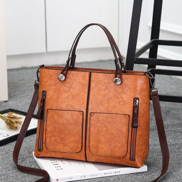 New fashion women tote bag with a pillow bag high quality PU handbag solid shoulder messenger bags