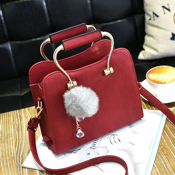 The new style lady simple fashion handbag women bag easy to match high quality eight kinds of color girl